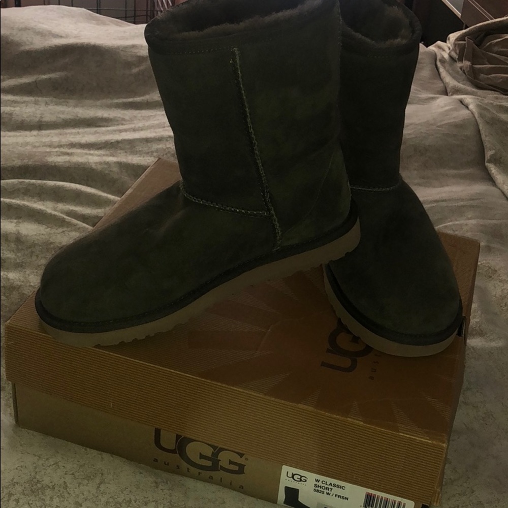 UGG Classic Short Forest Green Size 7
